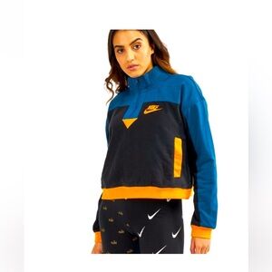 NWT-‎ Nike Retro Polar Fleece Half Zip Sweatshirt Size: M